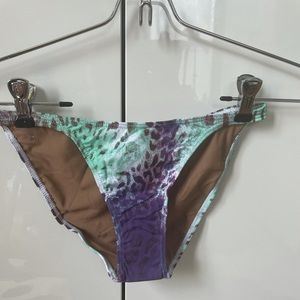 Cia.Maritima Bikini Bottom Color-Purple/Green Size-Small NWT